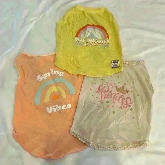 THREE Bundle Dog T-Shirts - Picture 1 of 11